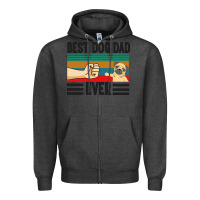 Charcoal Heather Best Dog Dad Ever Zipper Hoodie - Bettercallsaul