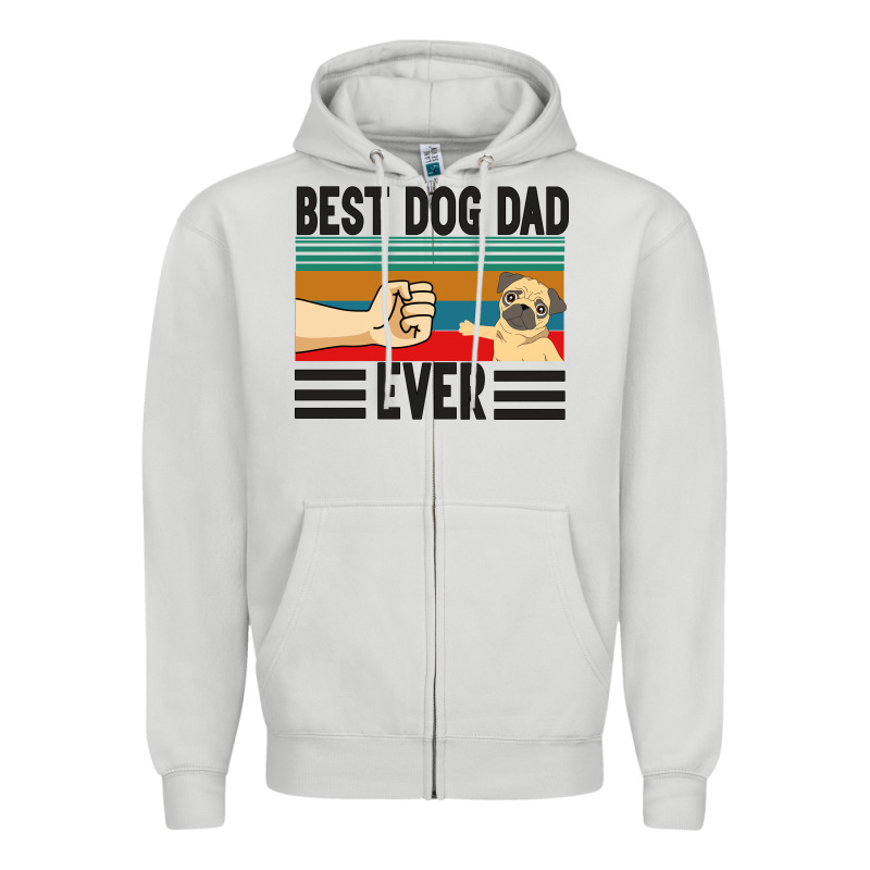 Best Dog Dad Ever Zipper Hoodie by Bettercallsaul | Teevron