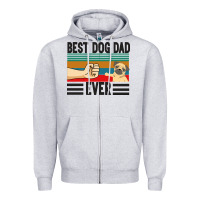 Heather Grey Best Dog Dad Ever Zipper Hoodie - Bettercallsaul