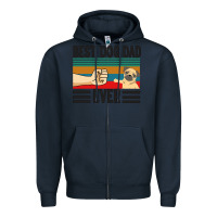 Navy Best Dog Dad Ever Zipper Hoodie - Bettercallsaul