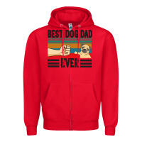 Red Best Dog Dad Ever Zipper Hoodie - Bettercallsaul