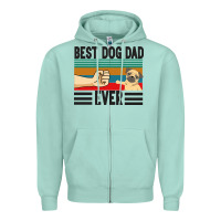 Seafoam Best Dog Dad Ever Zipper Hoodie - Bettercallsaul