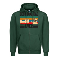 Sports Green Best Dog Dad Ever Zipper Hoodie - Bettercallsaul