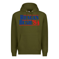 Army Green reagan president Premium Hoodie - artisFamous