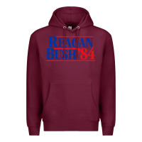 Burgundy reagan president Premium Hoodie - artisFamous