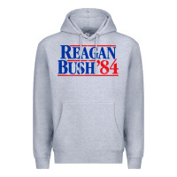 Heather Grey reagan president Premium Hoodie - artisFamous