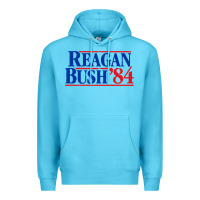 Ocean Blue reagan president Premium Hoodie - artisFamous