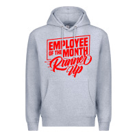 Heather Grey employee of the month runner up Premium Hoodie - artisFamous