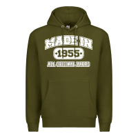 Army Green made in 1955 funny vintage Premium Hoodie - artisFamous