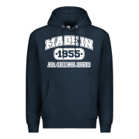 Navy made in 1955 funny vintage Premium Hoodie - artisFamous