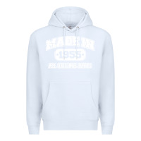 White made in 1955 funny vintage Premium Hoodie - artisFamous