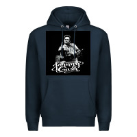 Navy Johnny Cash Music Premium Hoodie - artisFamous