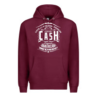 Burgundy Johnny Cash Music Premium Hoodie - artisFamous