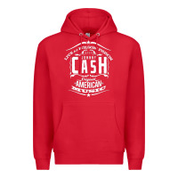 Red Johnny Cash Music Premium Hoodie - artisFamous