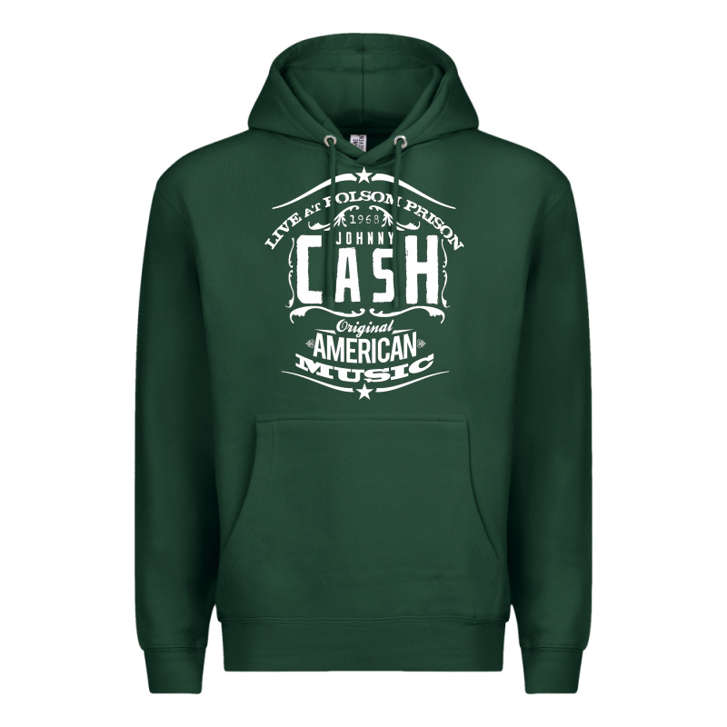 Johnny Cash Music Premium Hoodie by artisFamous | Teevron