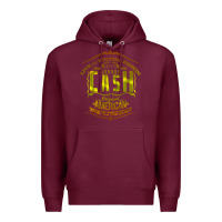 Burgundy Johnny Cash Music Premium Hoodie - artisFamous