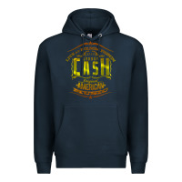 Navy Johnny Cash Music Premium Hoodie - artisFamous