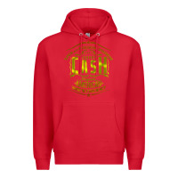 Red Johnny Cash Music Premium Hoodie - artisFamous