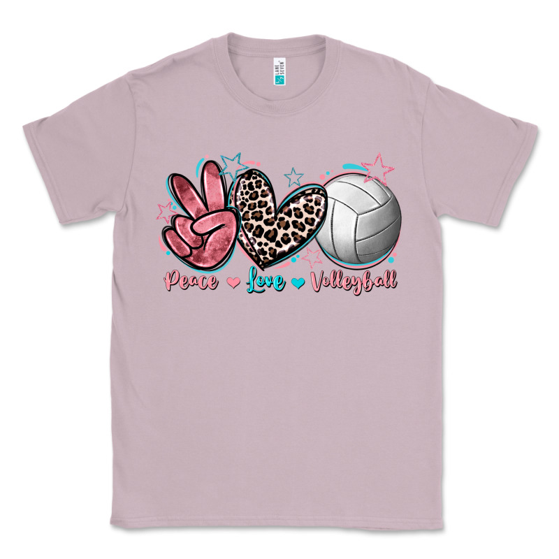 Peace Love Volleyball Classic Tee by FaDigitalArtStudio | Teevron