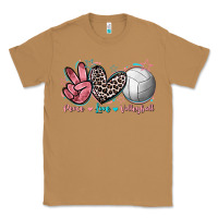 Toasted Coconut Peace Love Volleyball Classic Tee - FaDigitalArtStudio