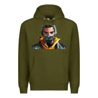 Army Green codfish beatbox Premium Hoodie - artisFamous