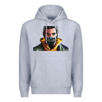 Heather Grey codfish beatbox Premium Hoodie - artisFamous