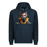 Navy codfish beatbox Premium Hoodie - artisFamous