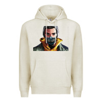 Oatmeal Heather codfish beatbox Premium Hoodie - artisFamous