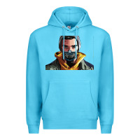 Ocean Blue codfish beatbox Premium Hoodie - artisFamous