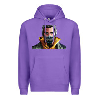 Purple codfish beatbox Premium Hoodie - artisFamous