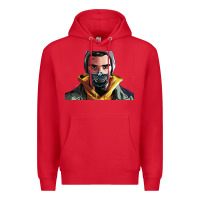 Red codfish beatbox Premium Hoodie - artisFamous