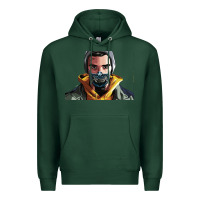Sports Green codfish beatbox Premium Hoodie - artisFamous
