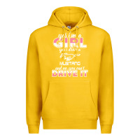 Lemon mustang i m a girl who drives a mustang Premium Hoodie - artisFamous