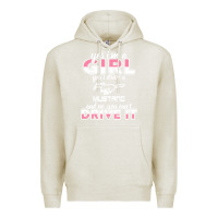 Oatmeal Heather mustang i m a girl who drives a mustang Premium Hoodie - artisFamous
