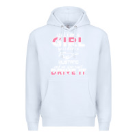 White mustang i m a girl who drives a mustang Premium Hoodie - artisFamous