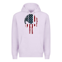 Lilac the punisher american flag Premium Hoodie - artisFamous