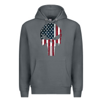 Rock the punisher american flag Premium Hoodie - artisFamous