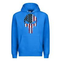 True Royal the punisher american flag Premium Hoodie - artisFamous