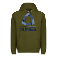 Army Green School of Mines Premium Hoodie - artisFamous
