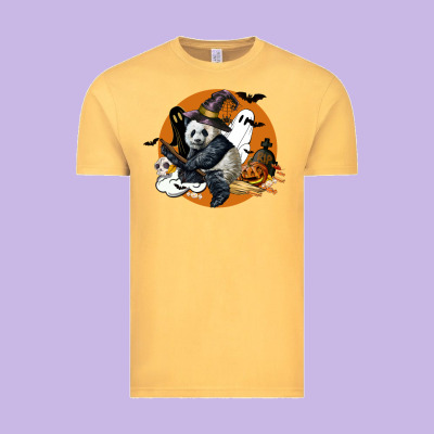 Panda Hallowen Vintage Tee Designed By Lillyallendesigns