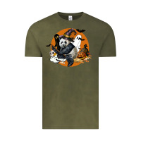 Vintage Olive panda hallowen Vintage Tee - LillyAllenDesigns
