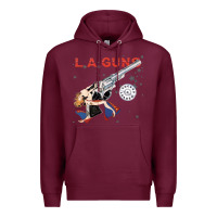 Burgundy la guns Premium Hoodie - artisFamous