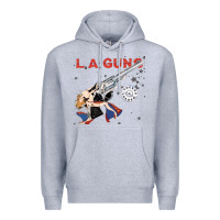 Heather Grey la guns Premium Hoodie - artisFamous