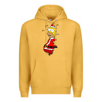 Mustard Homer Claus Christmas Premium Hoodie - artisFamous