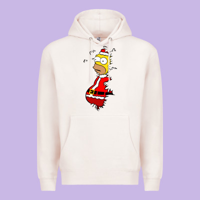 Homer Claus Christmas Premium Hoodie Designed By Artisfamous