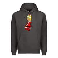 Smoke Homer Claus Christmas Premium Hoodie - artisFamous
