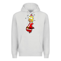 Homer Claus Christmas Premium Hoodie | Teevron