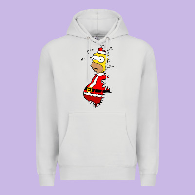 Homer Claus Christmas Premium Hoodie Designed By Artisfamous