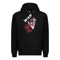 Black waluigi voice ( wah ) Premium Hoodie - artisFamous