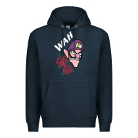 Navy waluigi voice ( wah ) Premium Hoodie - artisFamous